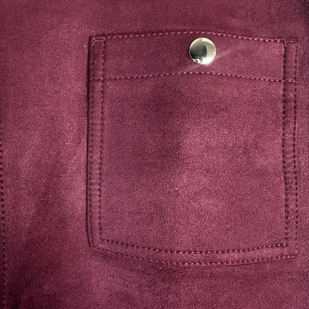 LOFT Rich Burgundy Mini Skirt - Picture 8 of 8